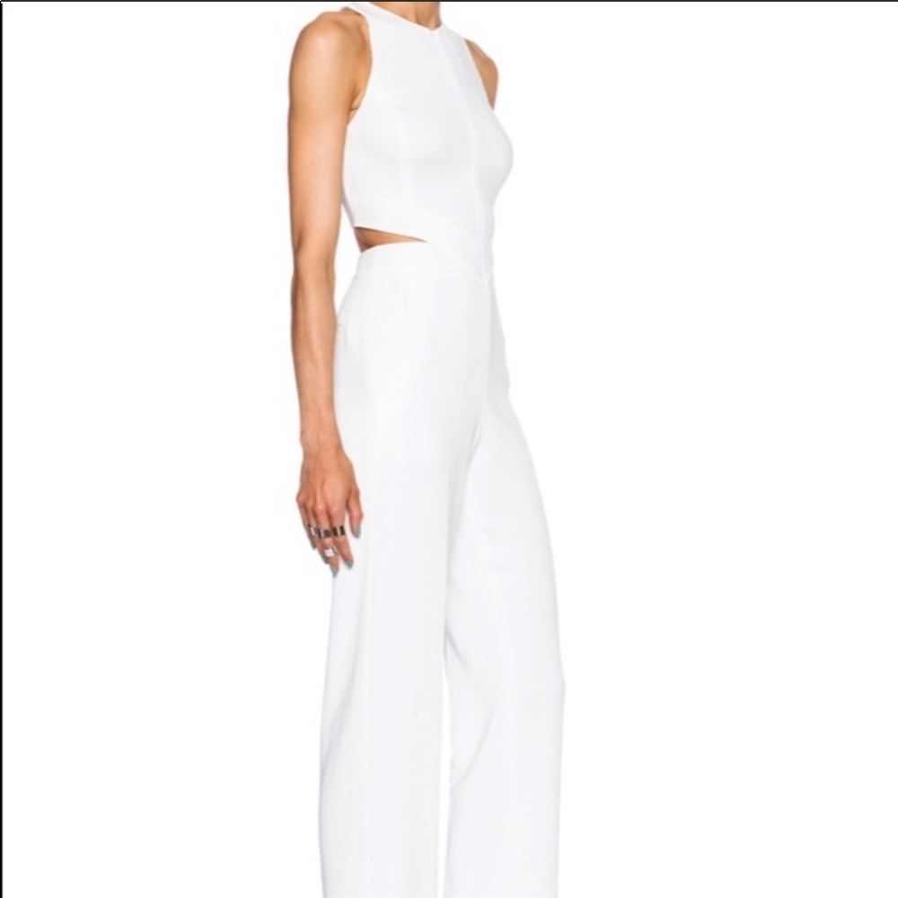 ALC Chandler white cutout jumpsuit